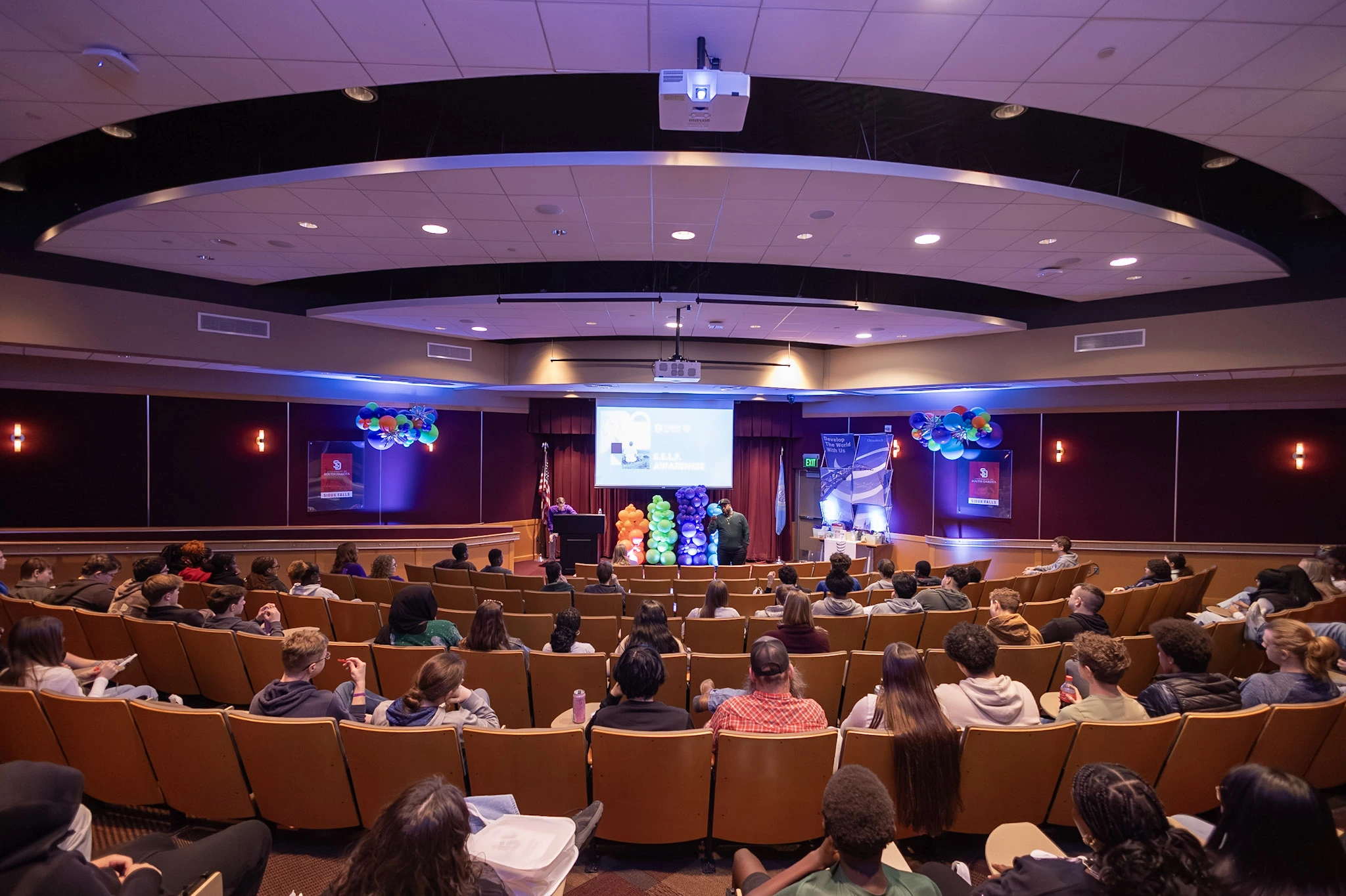 Everyone packed in the Avera Hall for iNSPiRE by Omnitech 2026